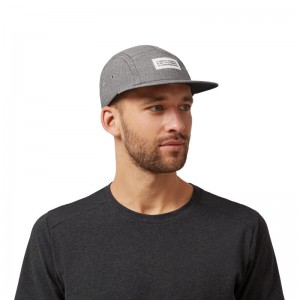 On Running 5 Panel Men's Cap Grey | ZIRGO-6249