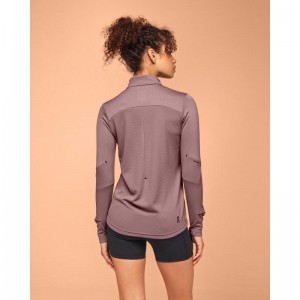 On Running Climate Women's Shirt Grape Purple | NRUIY-1972