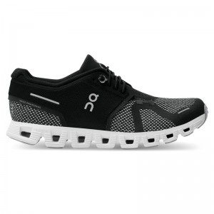 On Running Cloud 5 Combo Women's Lifestyle Shoes Black | Alloy | IKLHC-9743