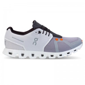 On Running Cloud 5 Fuse Men's Life Shoes Frost | Alloy Grey | NHLUO-3475