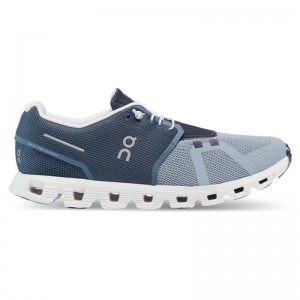 On Running Cloud 5 Fuse Men's Life Shoes Storm | Chambray Blue | SWBYN-4208