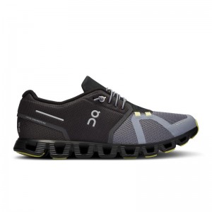 On Running Cloud 5 Men's Life Shoes Magnet | Fossil Black | JCOVD-9843