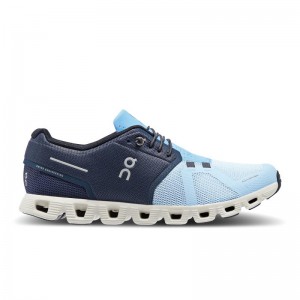 On Running Cloud 5 Men's Life Shoes Midnight | Chambray Blue | IWPGZ-4195