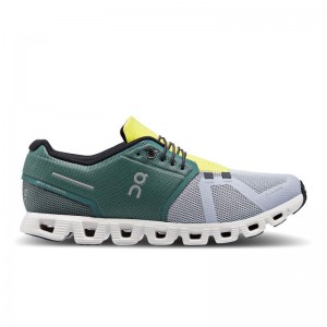 On Running Cloud 5 Men's Life Shoes Olive | Alloy | GMWQD-1408