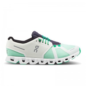 On Running Cloud 5 Push Men's Life Shoes Ivory | Creek Green | JVMQD-4106