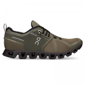 On Running Cloud 5 Waterproof Women's Lifestyle Shoes Olive | Black | ZJLRE-8516