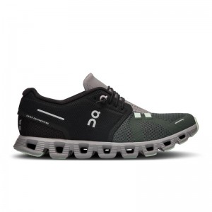 On Running Cloud 5 Women's Lifestyle Shoes Black | Lead | CPOZY-1579