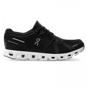 On Running Cloud 5 Women's Lifestyle Shoes Black | White | SVWUY-5419