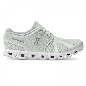 On Running Cloud 5 Women's Lifestyle Shoes Ice | White | BSXCV-1082