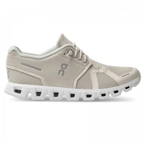 On Running Cloud 5 Women's Lifestyle Shoes Pearl | White | CZLMY-7324