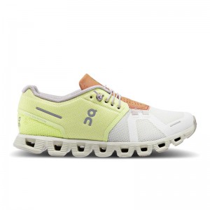 On Running Cloud 5 Women's Lifestyle Shoes Hay | Ice Mint | YUILX-6354