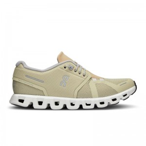 On Running Cloud 5 Women's Lifestyle Shoes Haze | Sand Khaki | ESBFX-3967