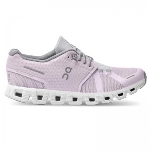 On Running Cloud 5 Women's Lifestyle Shoes Lily | Frost Purple | YVFCG-8942