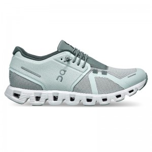 On Running Cloud 5 Women's Lifestyle Shoes Surf | Cobble Mint | ZACTM-0968