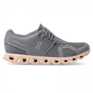 On Running Cloud 5 Women's Lifestyle Shoes Zinc | Shell Grey | IBYPG-3978