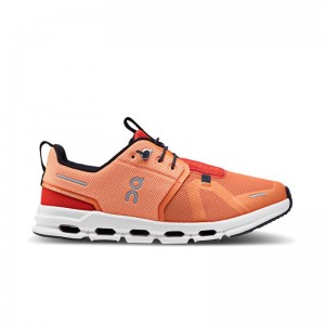 On Running Cloud Sky Kids' Running Sneaker Orange | Red | QPBUK-1358