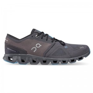 On Running Cloud X 3 Men's Road Running Shoes Eclipse | Magnet Grey | FBHPJ-3609