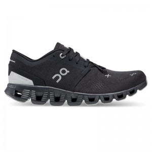 On Running Cloud X 3 Women's Road Running Shoes Black | UYZOQ-9056