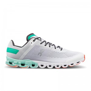 On Running Cloudflow Men's Competition Running Shoes Glacier | Creek Grey | XJKVN-3486