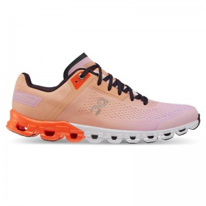 On Running Cloudflow Women's Competition Running Shoes Rose | Fiji | PXRGT-6479