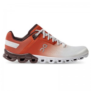 On Running Cloudflow Women's Competition Running Shoes Rust | White | DUHRE-1758