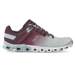 On Running Cloudflow Women's Competition Running Shoes Mulberry | Mineral Grey | XPDCS-0269