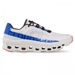 On Running Cloudmonster Men's Road Running Shoes Frost | Cobalt White | LAQVO-1670