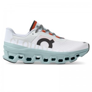 On Running Cloudmonster Men's Road Running Shoes Frost | Surf Grey | BPIQC-2903