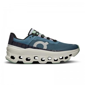 On Running Cloudmonster Women's Road Running Shoes Dust | Vapor Blue | QTBAP-2168