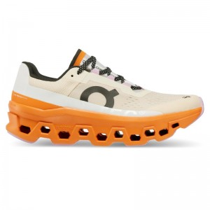 On Running Cloudmonster Women's Road Running Shoes Fawn | Turmeric Orange | UDBJT-1360