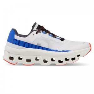 On Running Cloudmonster Women's Road Running Shoes Frost | Cobalt White | AHEDQ-7985