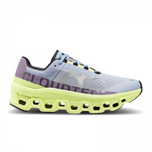 On Running Cloudmonster Women's Road Running Shoes Nimbus | Hay Grey | MQCDJ-3059