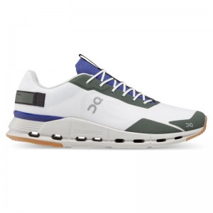 On Running Cloudnova Form Men's Life Shoes White | Indigo | QDLYG-6418