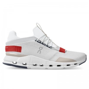 On Running Cloudnova Men's Life Shoes White | Red | YMHEO-9260