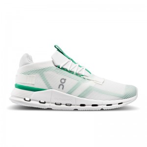 On Running Cloudnova Void Men's Life Shoes Undyed-White | Mint | JAWOX-1405