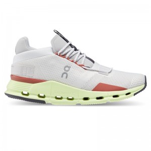 On Running Cloudnova Women's Lifestyle Shoes White | Limelight | KSJOH-2893