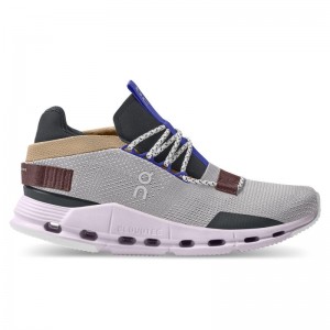 On Running Cloudnova Women's Lifestyle Shoes Zinc | Lily Grey | CKUGT-3048