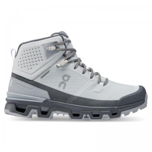 On Running Cloudrock 2 Waterproof Women's Hiking Boots Glacier | Eclipse Grey | MQALW-9250