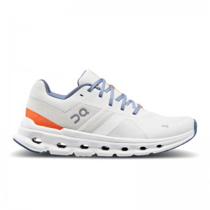 On Running Cloudrunner Women's Road Running Shoes Undyed-White | Flame | PVNJE-1624