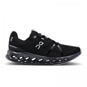 On Running Cloudsurfer Women's Road Running Shoes All Black | QXHBE-6581