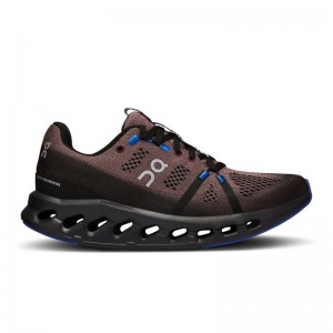 On Running Cloudsurfer Women's Road Running Shoes Black | Cobalt | JDLUV-6198