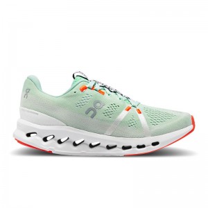 On Running Cloudsurfer Women's Road Running Shoes Creek | White | TGQWL-5940