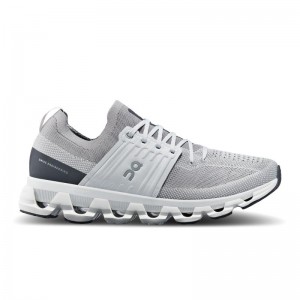 On Running Cloudswift 3 Men's Road Running Shoes Alloy | Glacier Grey | ERKBV-3529