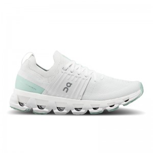 On Running Cloudswift 3 Women's Road Running Shoes Ivory | Creek Green | NSQEM-0275