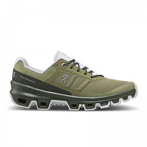 On Running Cloudventure Men's Hiking Shoes Olive | Fir | CZURX-6734