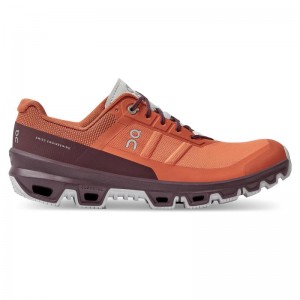 On Running Cloudventure Men's Hiking Shoes Flare | Mulberry Orange | IPMUK-1607