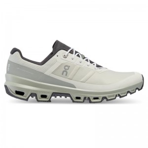 On Running Cloudventure Men's Hiking Shoes Ice | Kelp Grey | IYEHJ-9426