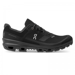 On Running Cloudventure Waterproof Men's Hiking Shoes Black | ZTFRD-4207