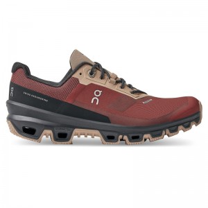 On Running Cloudventure Waterproof Women's Hiking Shoes Ruby | Magnet Burgundy | JVZLP-0384