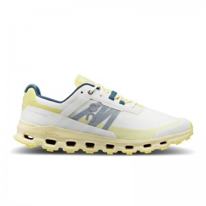 On Running Cloudvista Men's Hiking Shoes Ivory | Endive Yellow | MOKHN-7650